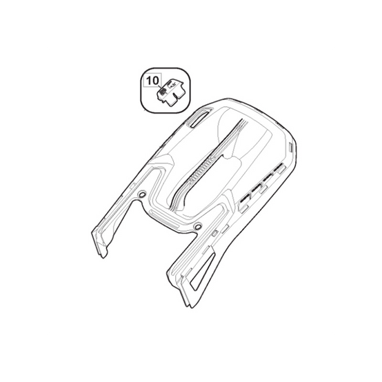 Partie supérieure grise sac de ramassage tondeuse Stiga - GGP - 381486052/0