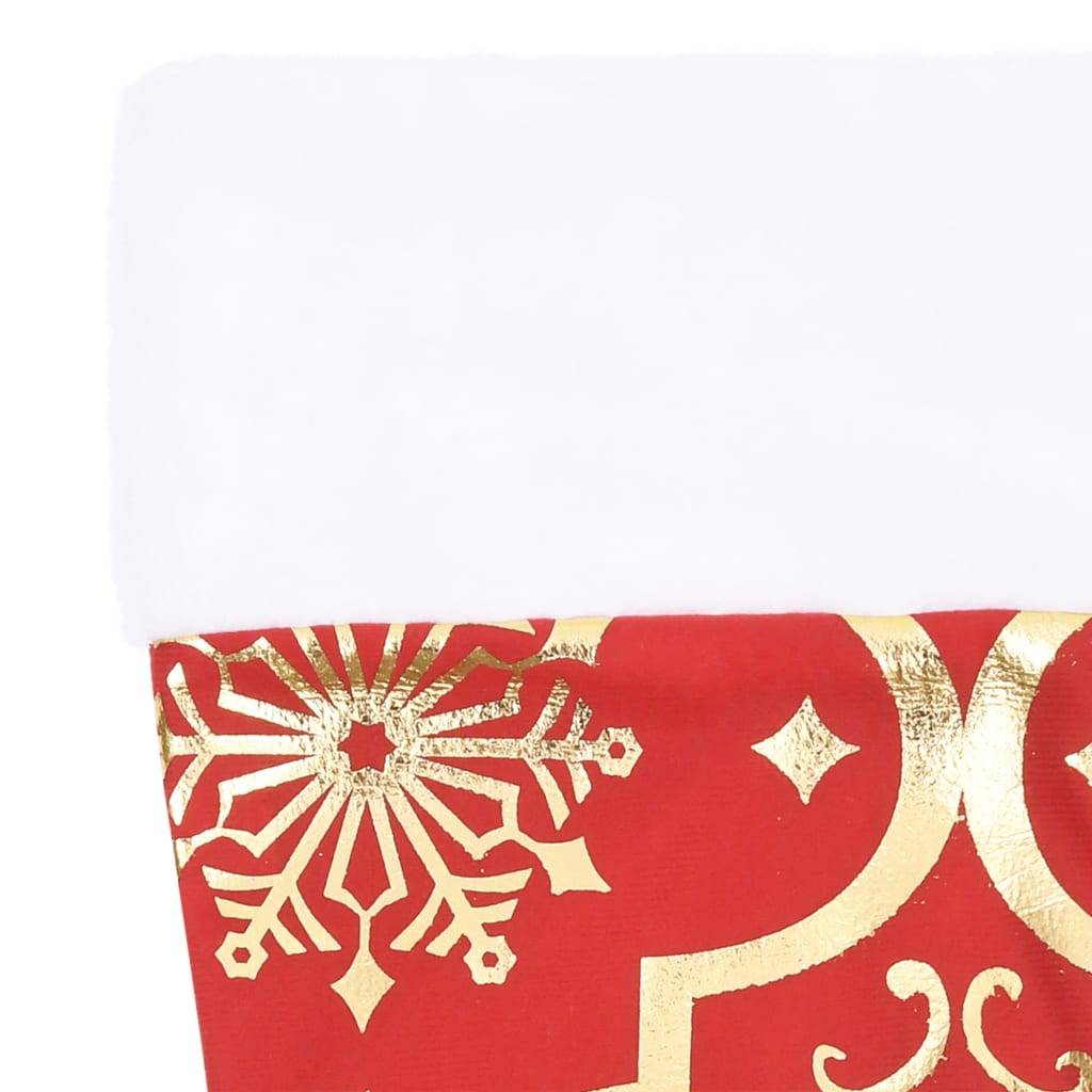 Vidaxl - Jupe de sapin de Noël de luxe avec chaussette Rouge 90 cm Tissu vidaXL 330275 - Image 6