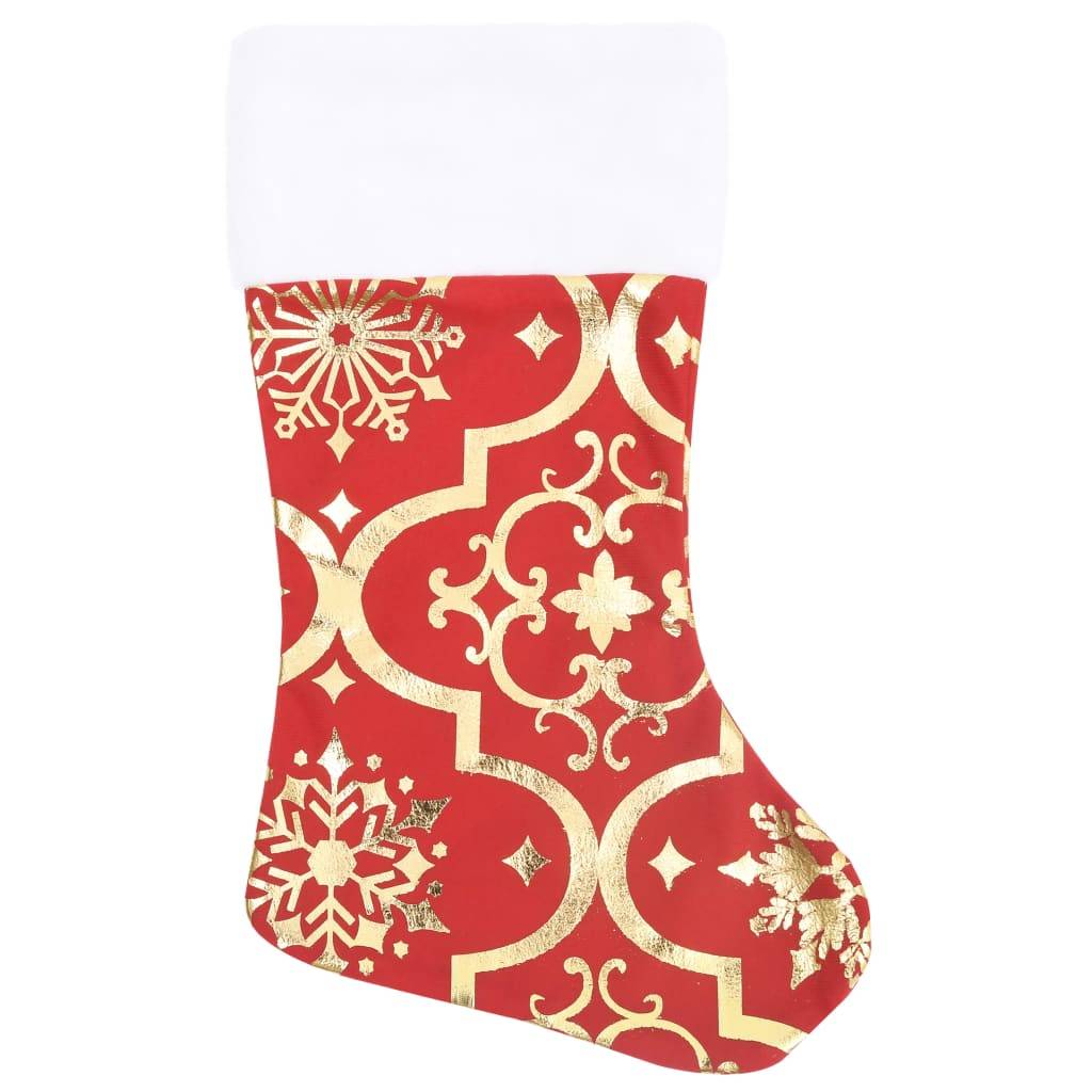 Vidaxl - Jupe de sapin de Noël de luxe avec chaussette Rouge 90 cm Tissu vidaXL 330275 - Image 10