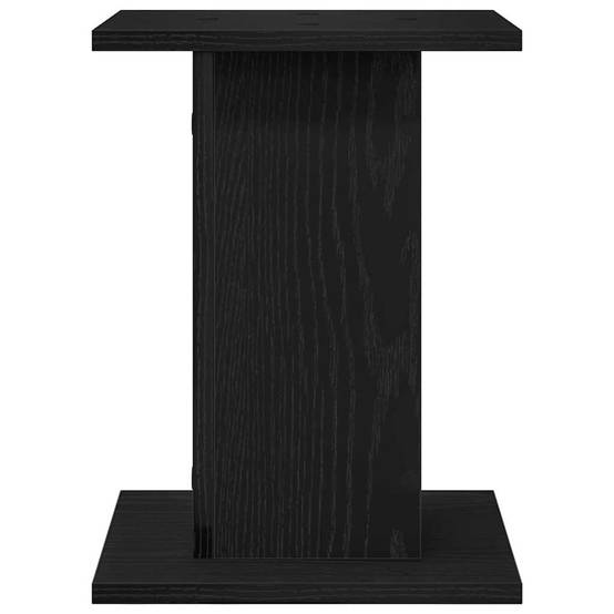 ComfortXL - Ensemble de 2 Supports pour Pots Carrés Bois Ingénierie Style Moderne pour Salon Chêne Noir 40 cm – ComfortXL Outdoor Living - Image 7