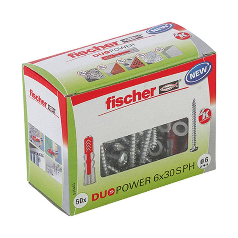 Fischer - Boîte de 50 vis de charpente Power-Fast à empreinte TX FISCHER FPF-WT - tête disque - filetage partiel - taille Ø 8 x 120mm - FISCHER - Image 2