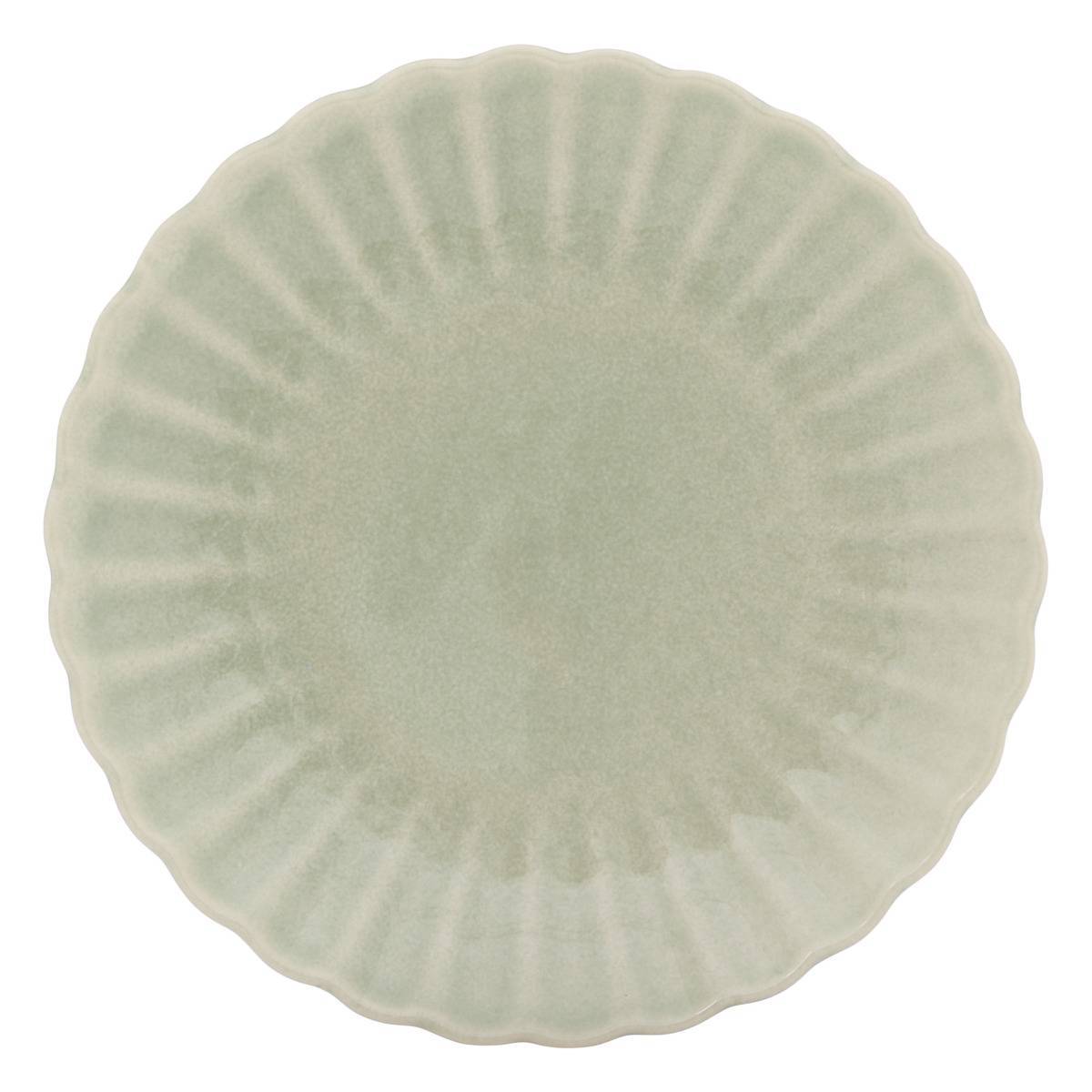 Atmosphera - Lot de 4 Assiette à dessert Romy ronde D.21cm vert - Atmosphera Créateur d'intérieur - Image 2