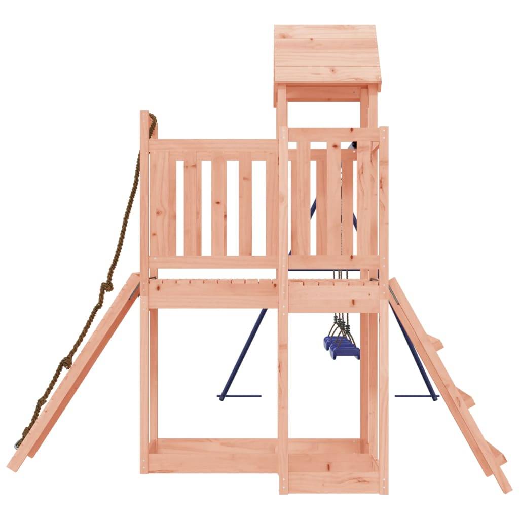 Helloshop26 - Aire de jeux d'extérieur balançoires toboggan portiques robuste jeux jardin 357 x 248 x 214 cm bois massif de douglas - Image 3