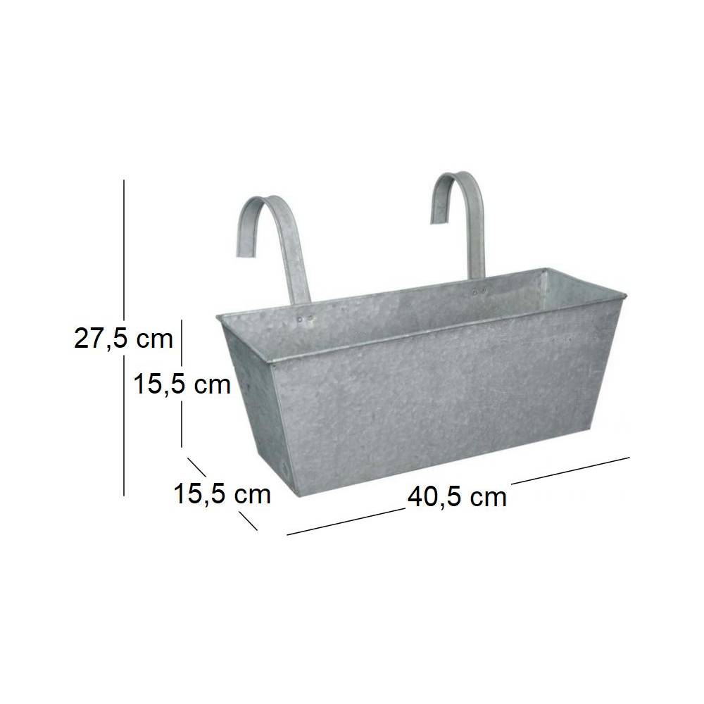 Esschert Design - Jardinière zinc avec accroche - Esschert Design - Image 3