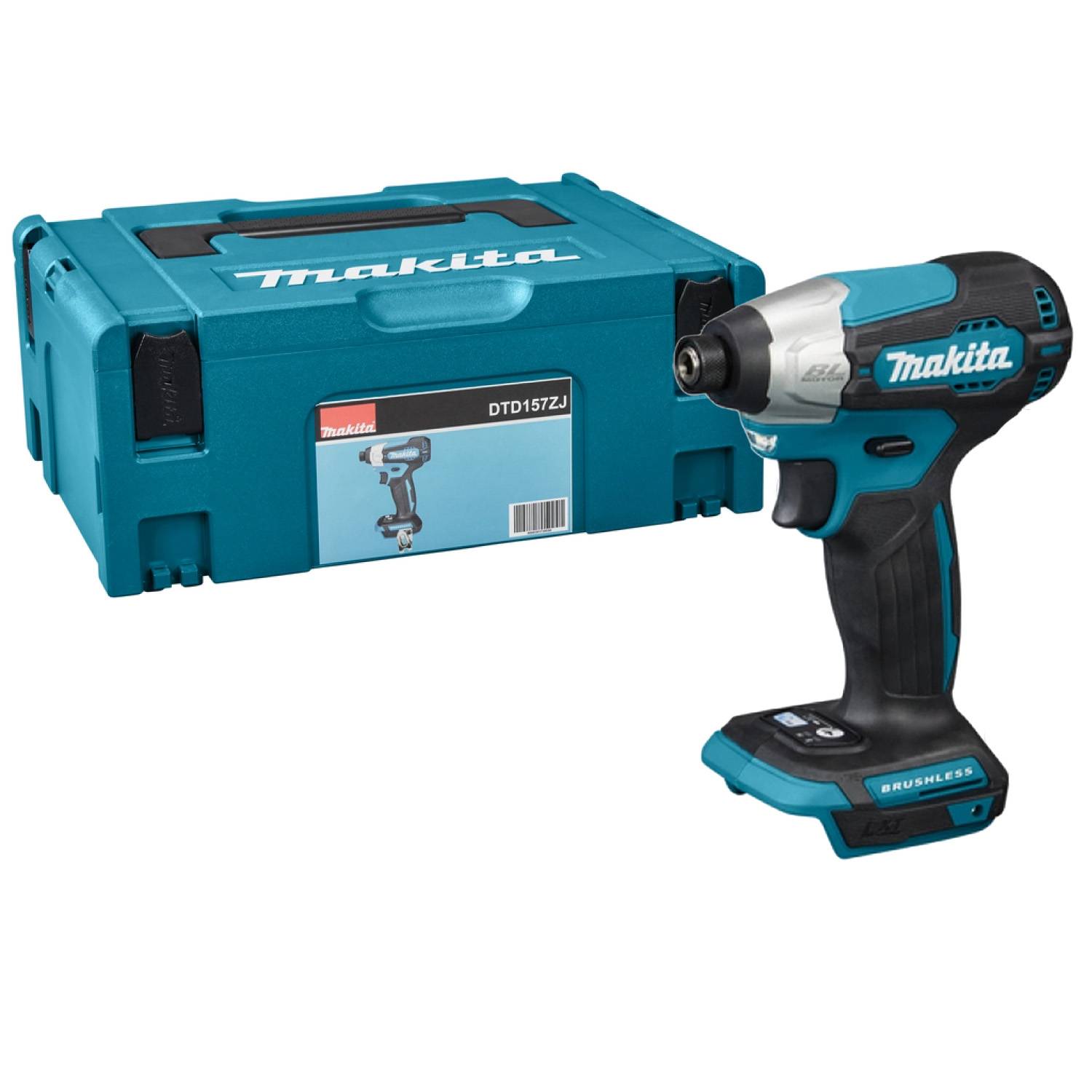 Makita - Visseuse à chocs 18V LXT 140Nm - MAKITA - sans batterie - MAKPAC - DTD157ZJ - Image 1