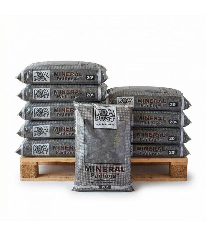Paillage naturel ardoise grise 10-40 10 sacs de 20l - KOM35-10x20 - Image 1