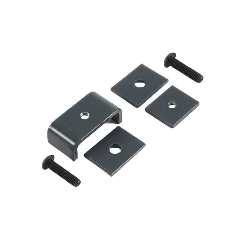 Lot de 2 butées d'angle pour clôture LARKO - Coloris - Gris anthracite RAL 7016, Lot - X 2