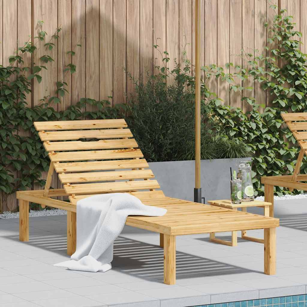 Vidaxl - Chaise longue Bois de pin imprégné vidaXL 49087 - Image 1