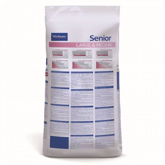 CROQUETTES CHIEN VETERINARY HPM DOG SENIOR LARGE & MEDIUM - VIRBAC 3 kg - Image 2