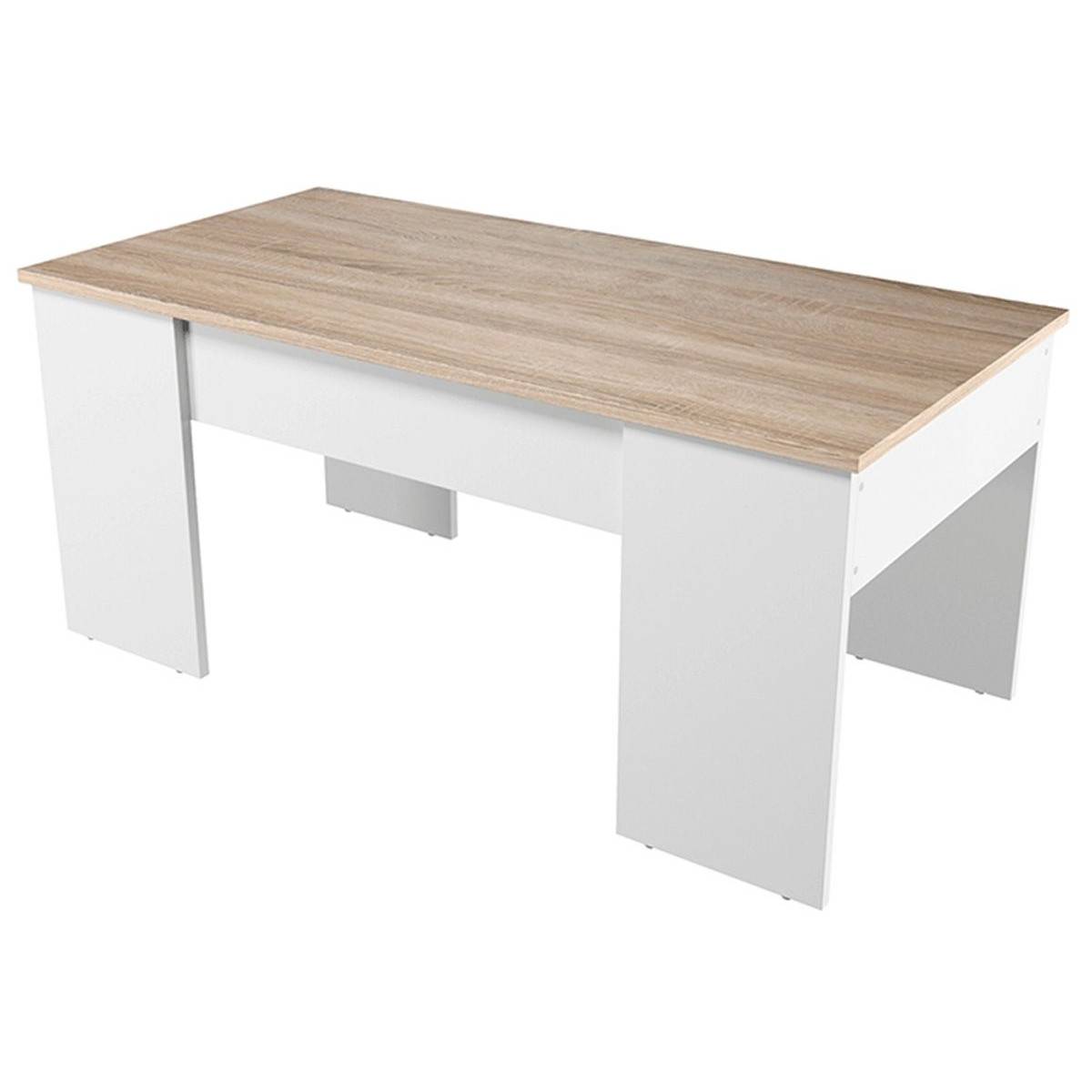 Table Basse Plateau Relevable "Arkh" 100cm Naturel - Image 1