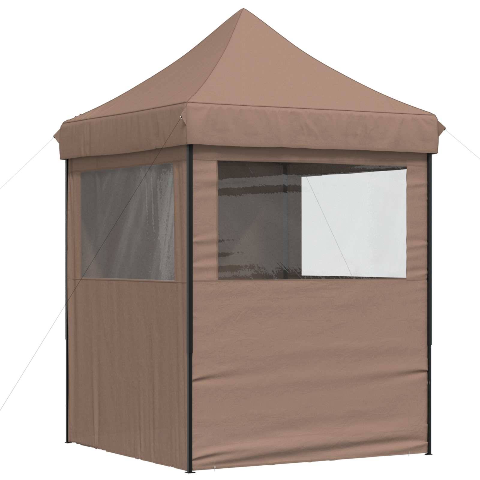ComfortXL - Tente de réception pliante tissu oxford jardin événement réglable 2x2m marron - ComfortXL Outdoor Living - Image 7