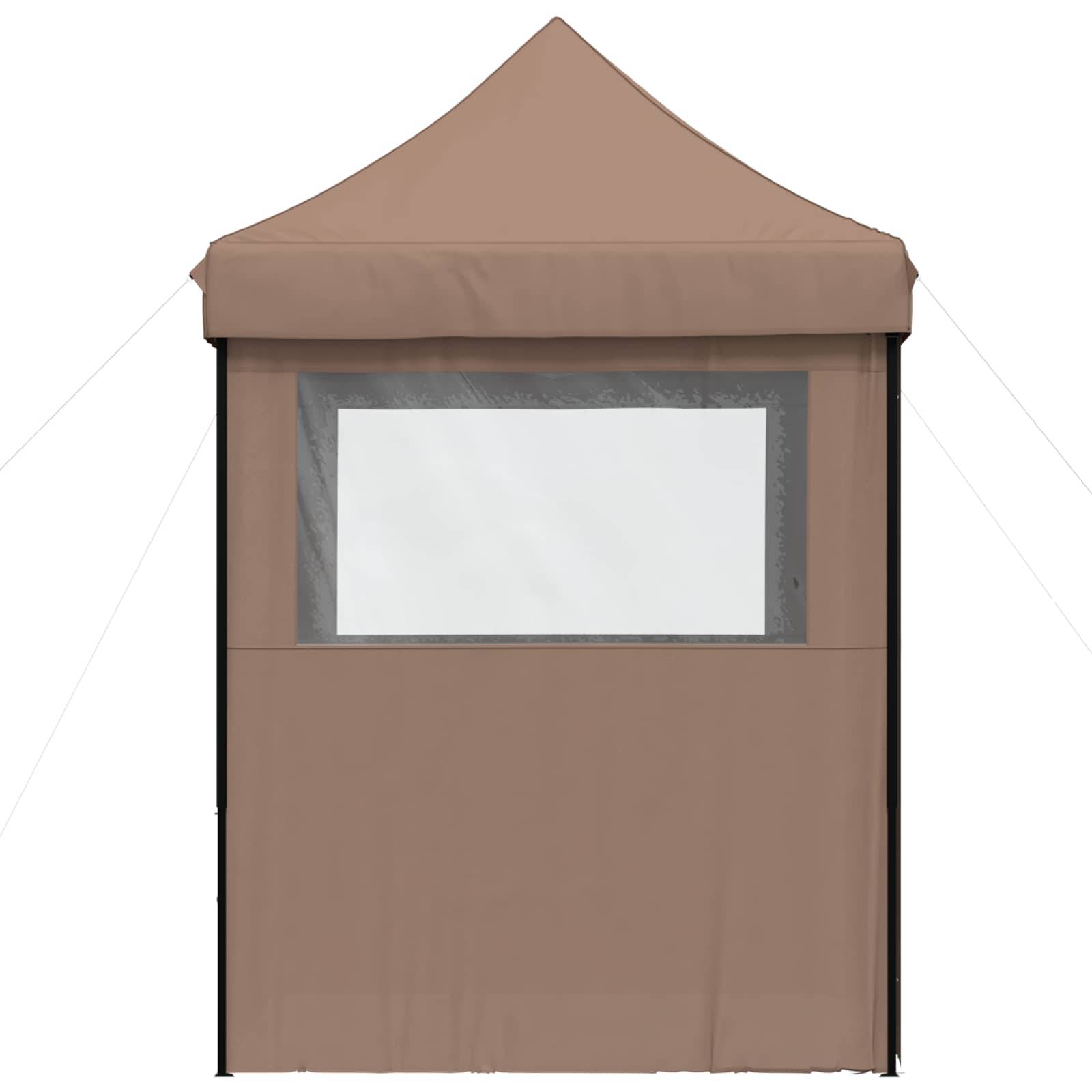 ComfortXL - Tente de réception pliante tissu oxford jardin événement réglable 2x2m marron - ComfortXL Outdoor Living - Image 6