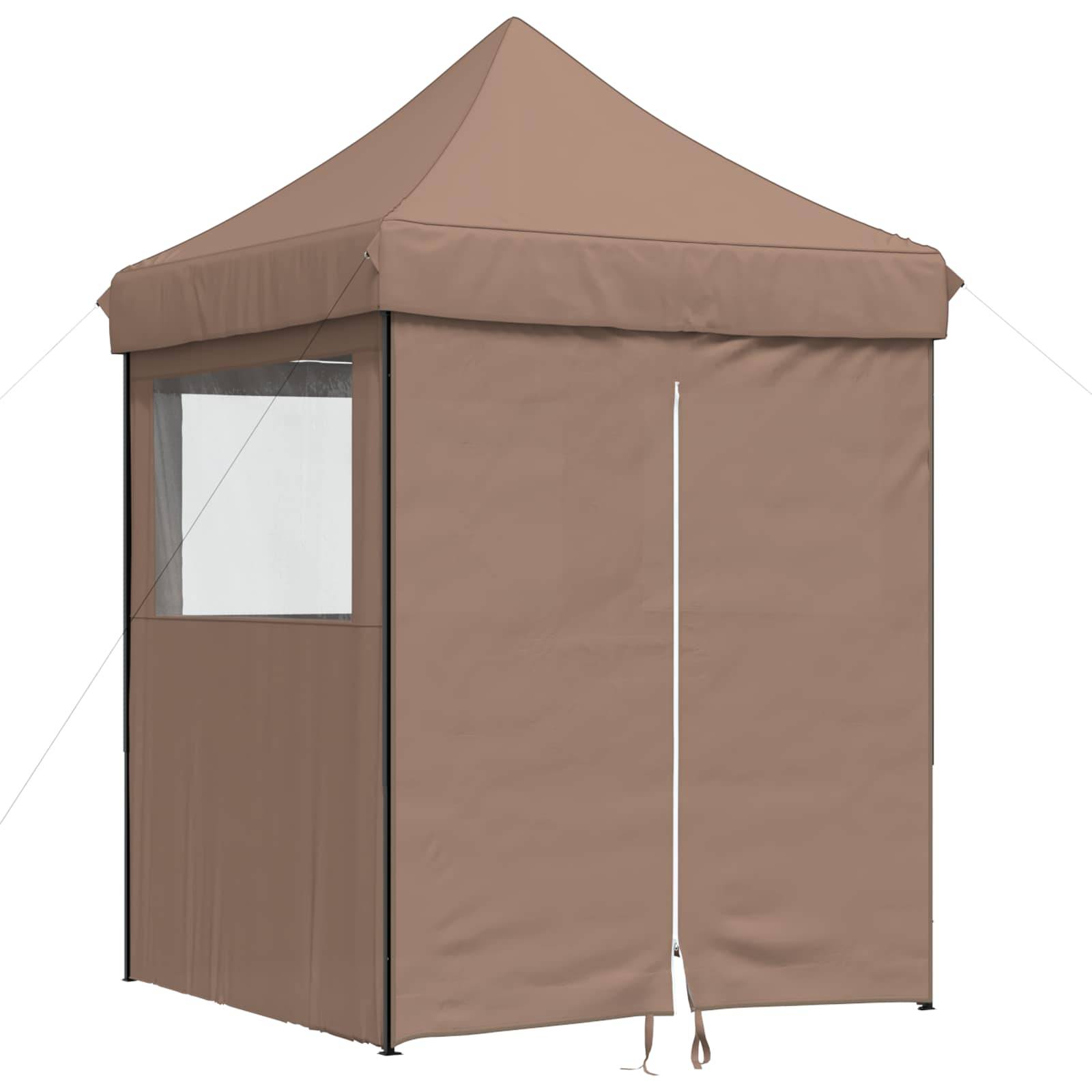 ComfortXL - Tente de réception pliante tissu oxford jardin événement réglable 2x2m marron - ComfortXL Outdoor Living - Image 2