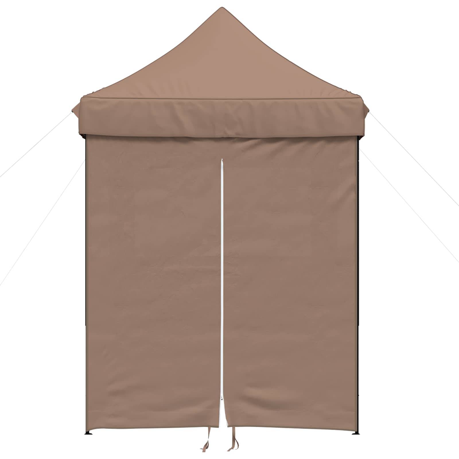 ComfortXL - Tente de réception pliante tissu oxford jardin événement réglable 2x2m marron - ComfortXL Outdoor Living - Image 4