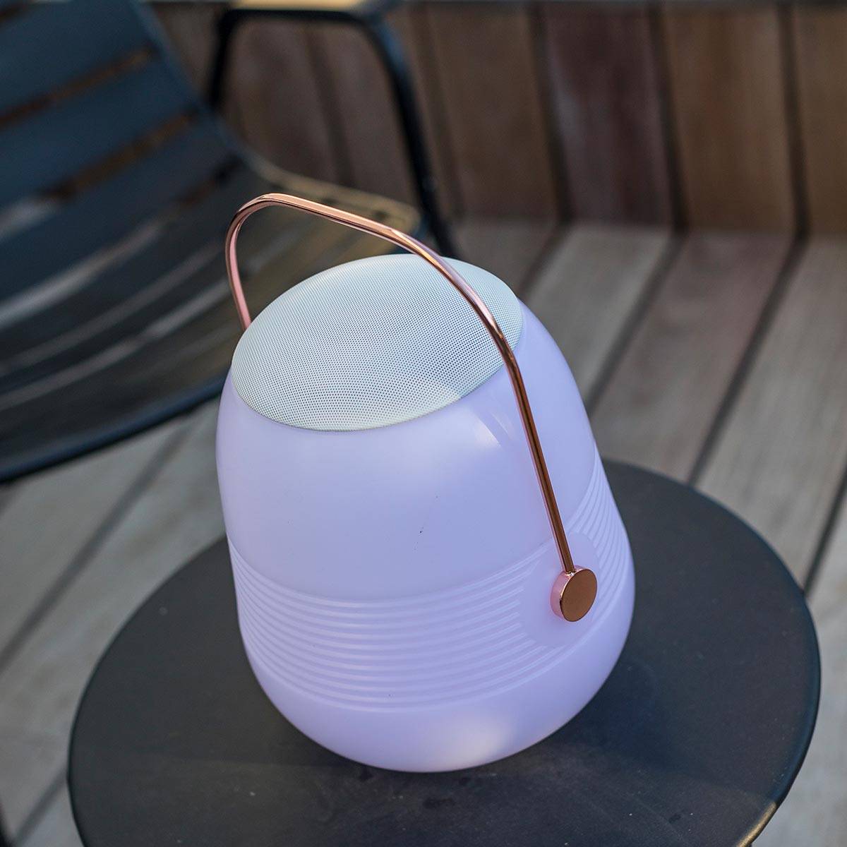Lumisky - Lampe enceinte bluetooth multicolore BOB STATION H33cm - Image 5