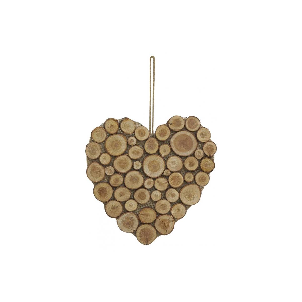 Aubry Gaspard - Coeur à suspendre en bois Grand - Image 1