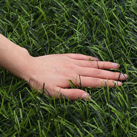 PANGIVO - Clôture artificielle PVC et acier vert clair 400 x 100 cm - PANGIVO - Image 5