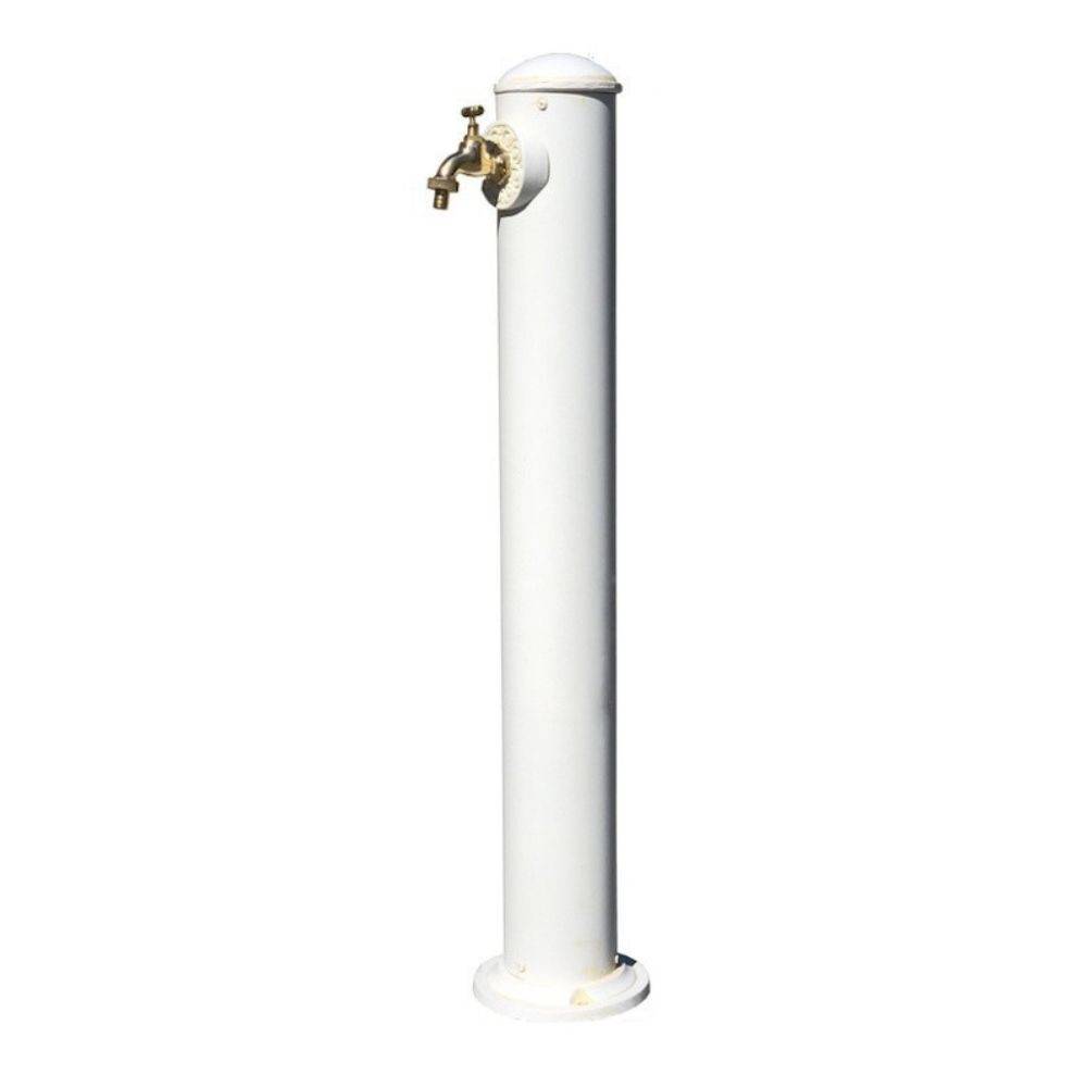 Chemin De Campagne - Fontaine de jardin extérieur en fonte blanche Ø18 x 90 cm Chemin de campagne - Image 1