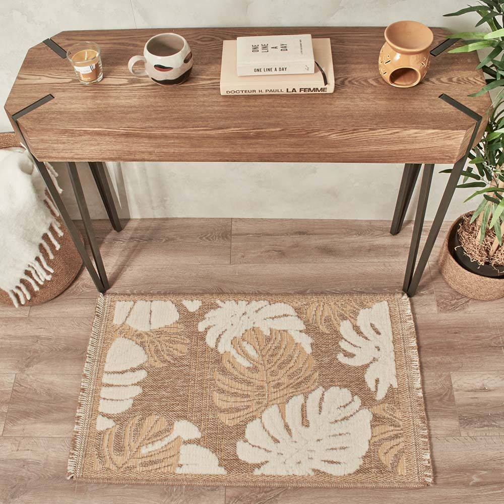 Jardindeco - Tapis intérieur extérieur aspect jute jaune Tijuana 9062 180 x 67 cm - Image 2