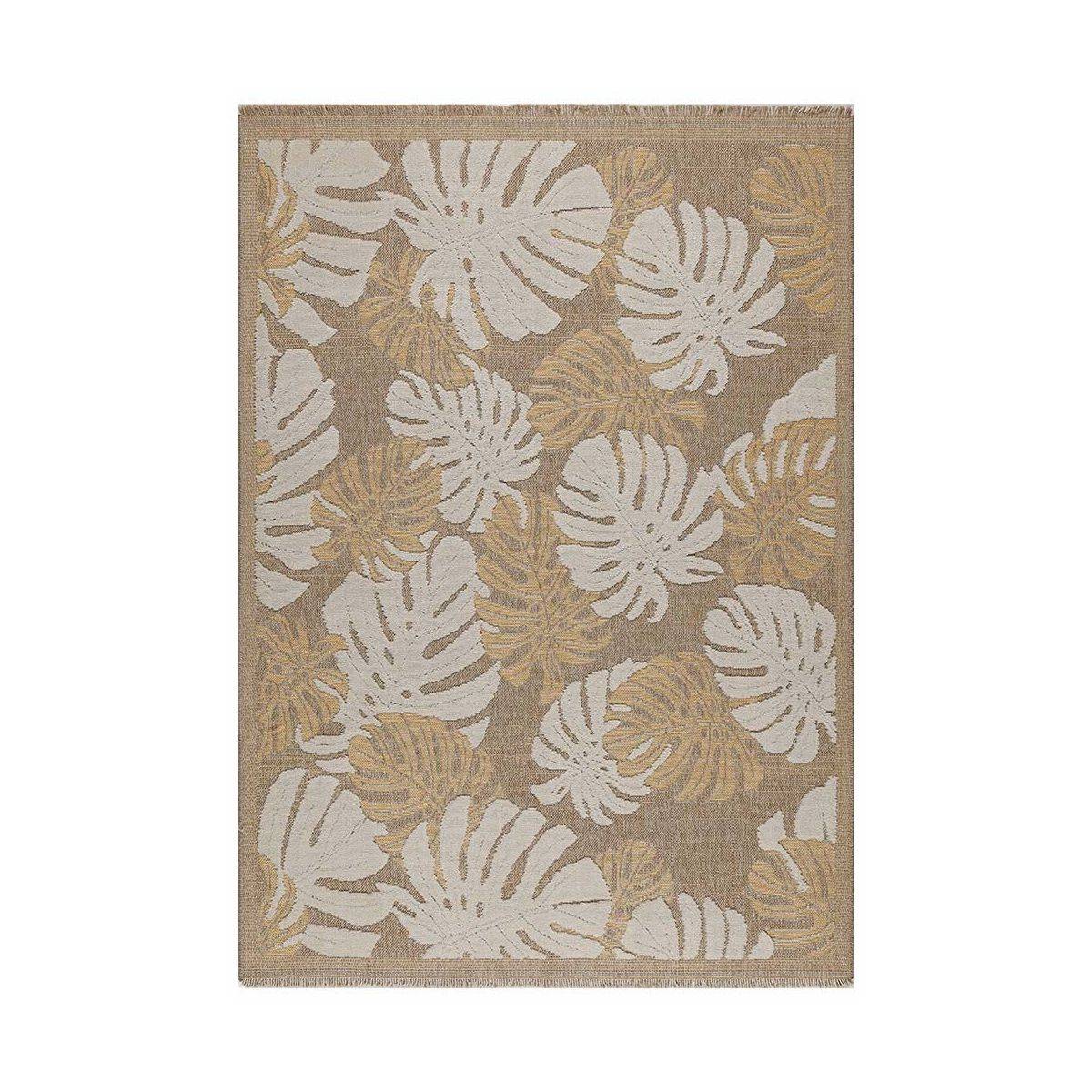 Jardindeco - Tapis intérieur extérieur aspect jute jaune Tijuana 9062 180 x 67 cm - Image 1