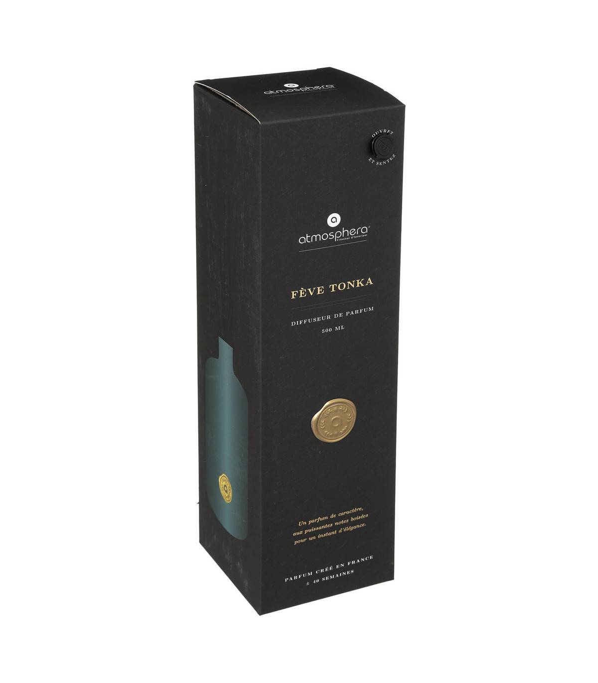 Diffuseur de Parfum Fève tonka 500 ml avec 6 Bâtonnets - Image 2
