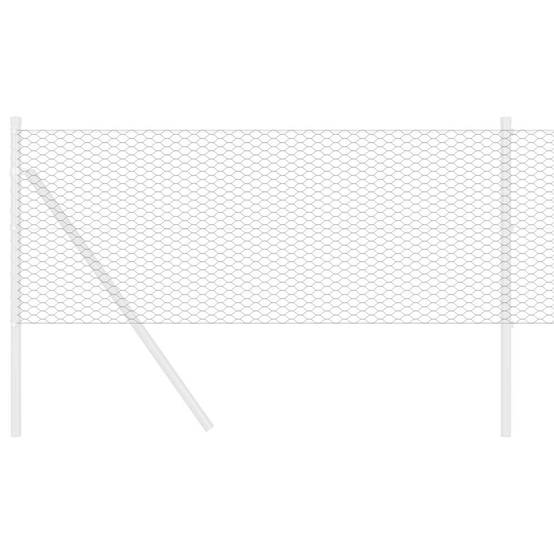 Clôture hexagonale PVC Gris 10 x 0.8 m, Poids :1.5kg - PANGIVO - Image 3