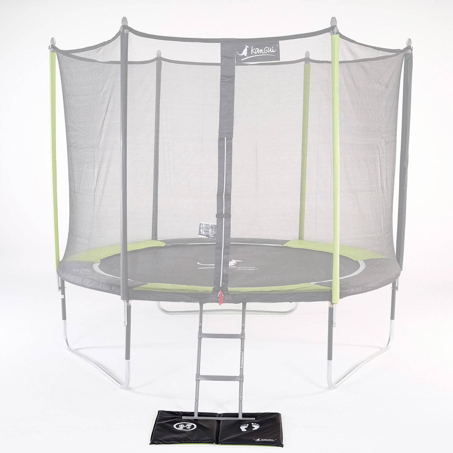 Kangui - Tapis de sol universel trampoline - réversible noir/vert Kangui - Image 4