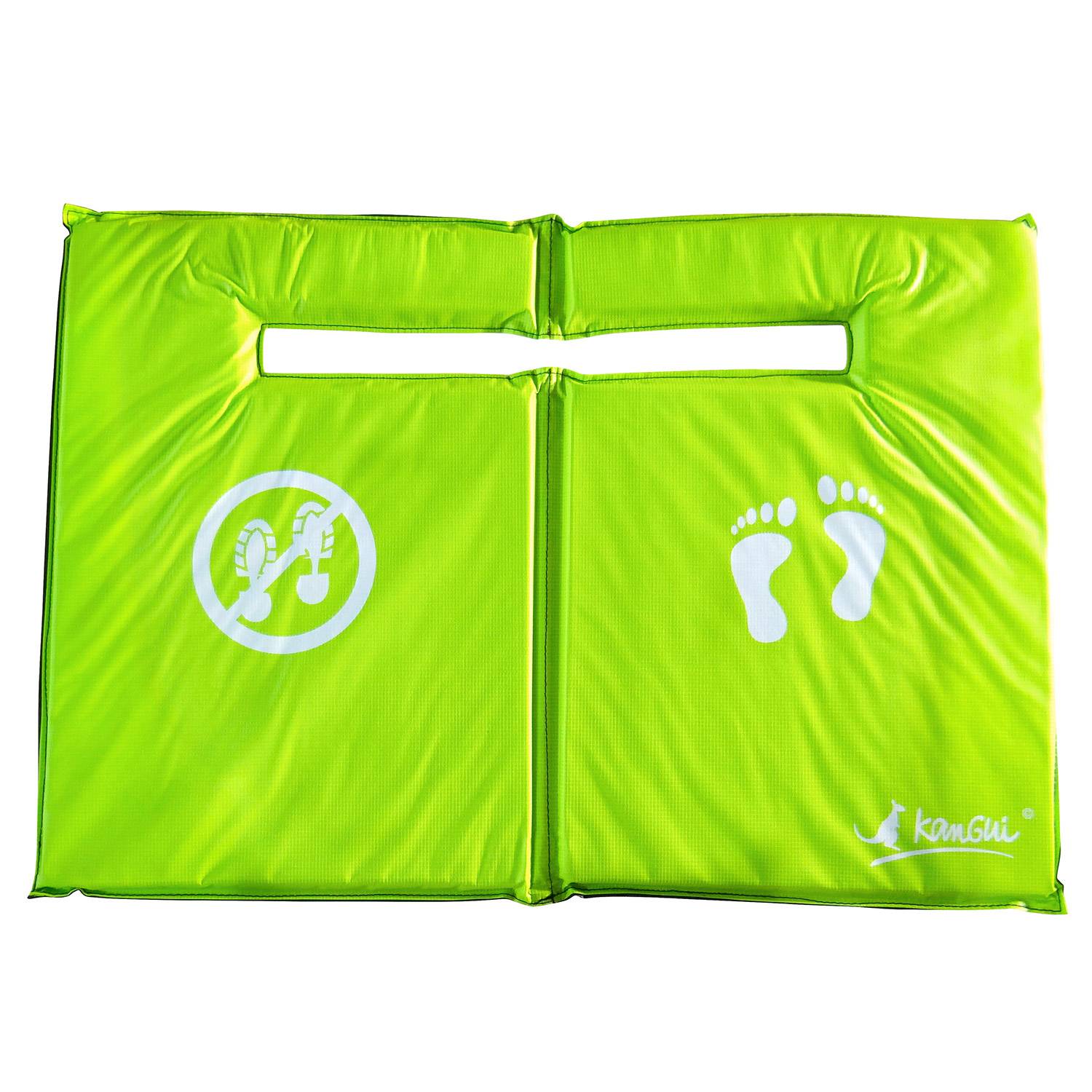 Kangui - Tapis de sol universel trampoline - réversible noir/vert Kangui - Image 2