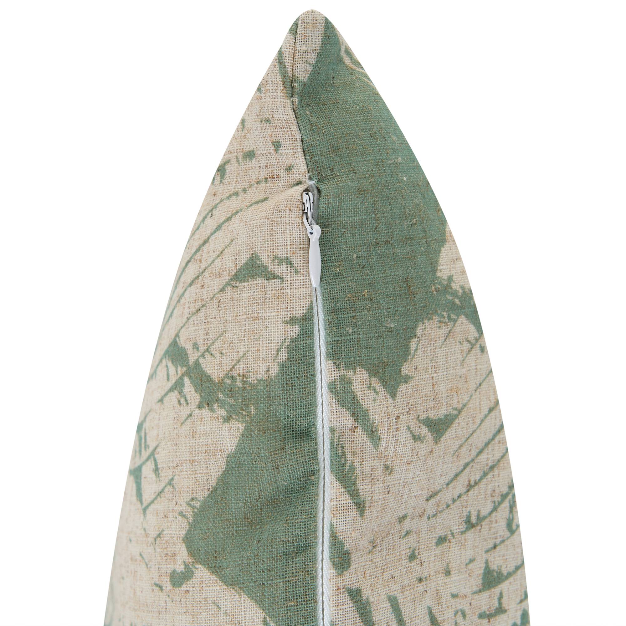 Beliani - Coussin d'extérieur Polyester Beige/vert ARENARIA - 30x50x10- Beliani - Image 7