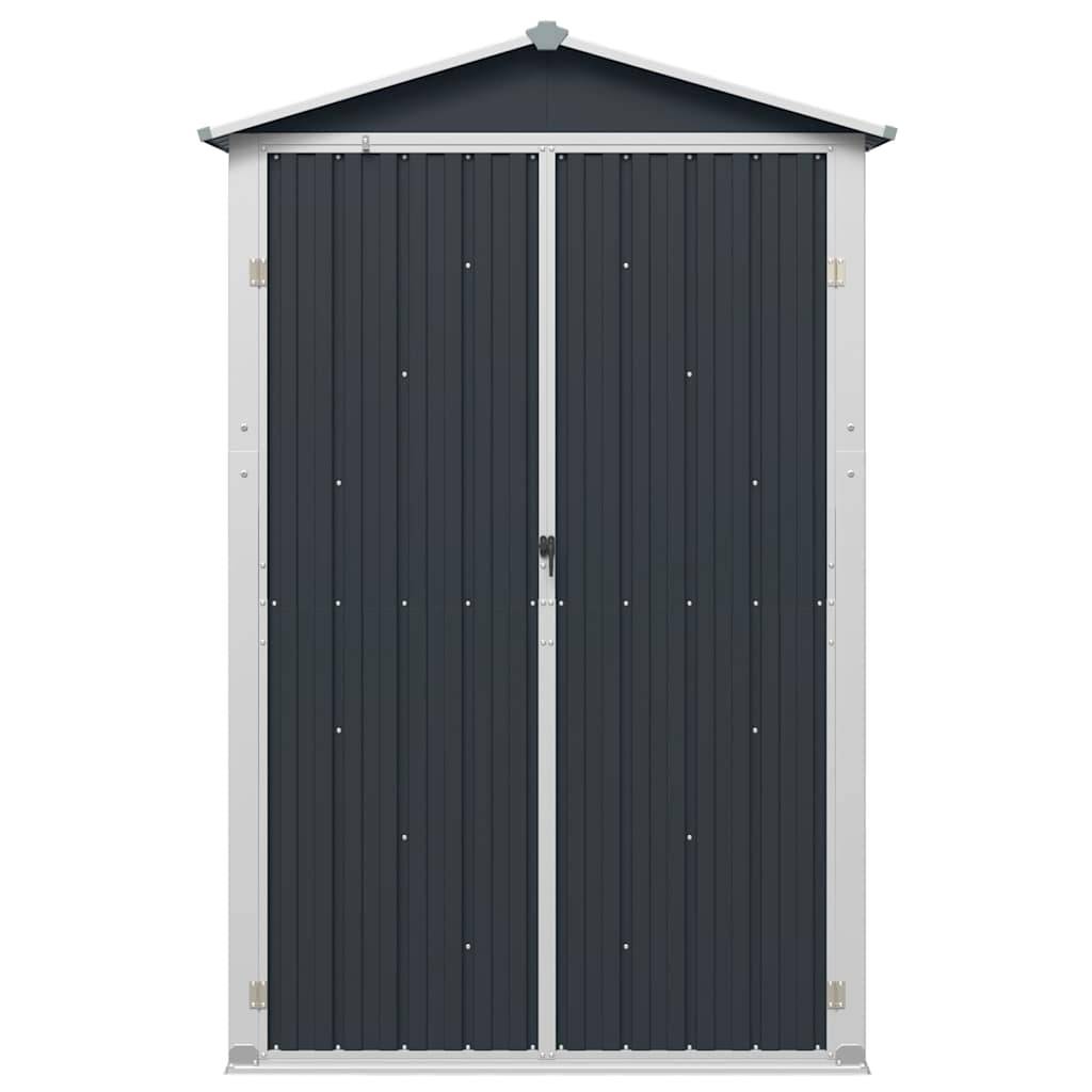 Vidaxl - Abri de jardin Anthracite 116x45x175 cm Acier galvanisé 0.5m² vidaXL 46303 - Image 8