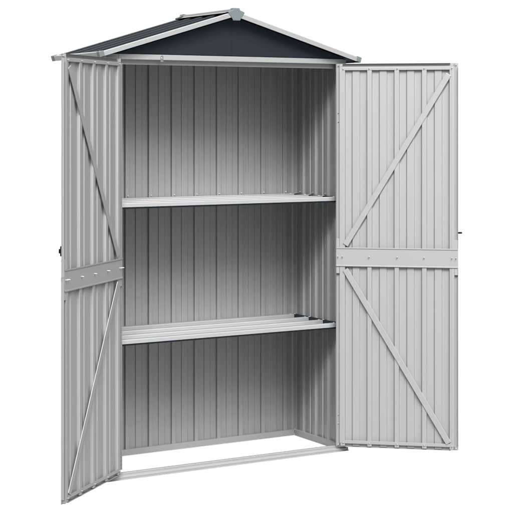 Vidaxl - Abri de jardin Anthracite 116x45x175 cm Acier galvanisé 0.5m² vidaXL 46303 - Image 7