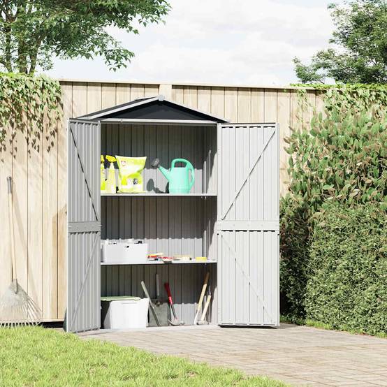 Vidaxl - Abri de jardin Anthracite 116x45x175 cm Acier galvanisé 0.5m² vidaXL 46303 - Image 1