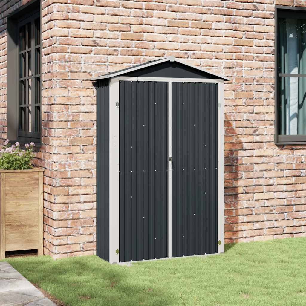 Vidaxl - Abri de jardin Anthracite 116x45x175 cm Acier galvanisé vidaXL 46303 - Image 4