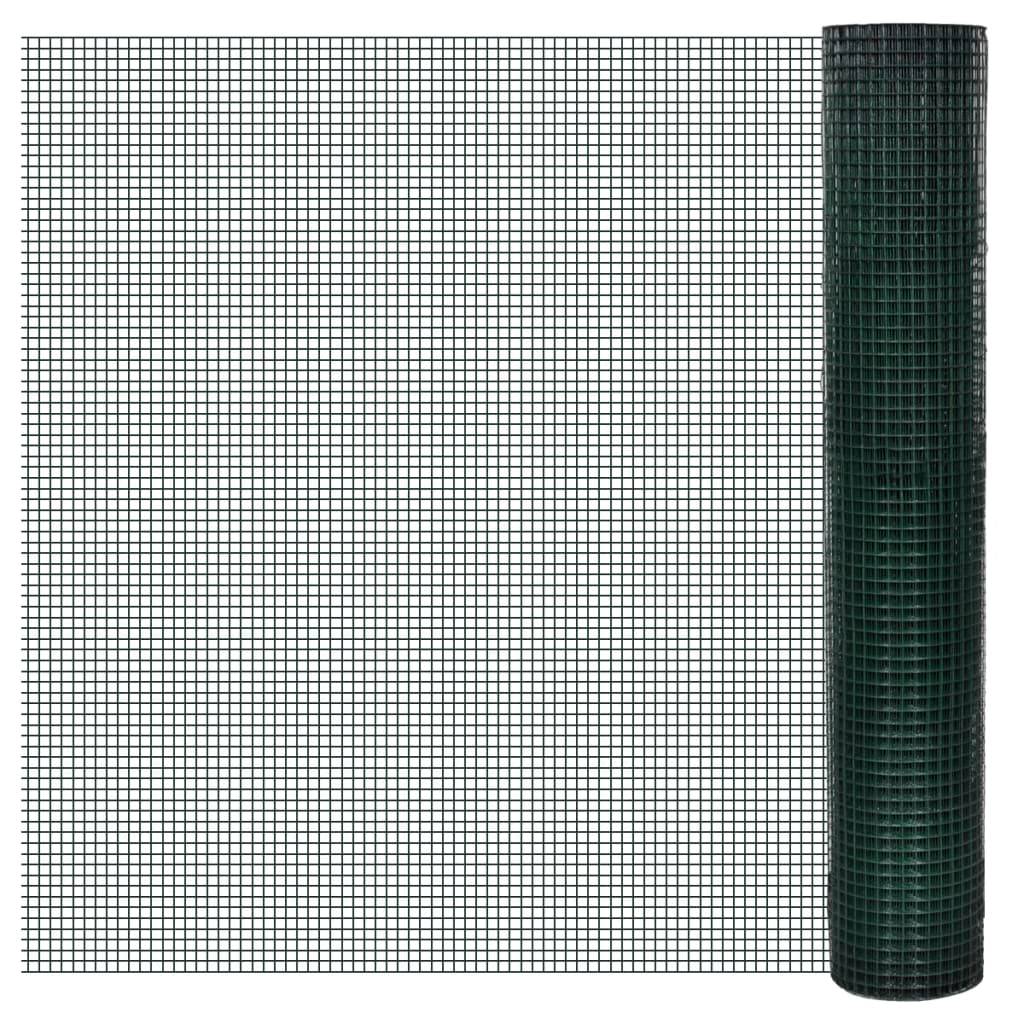 ComfortXL - Clôture Souple Acier Galvanisé PVC Jardin Animaux Maille 25mm 25x1m - ComfortXL Outdoor Living - Image 1