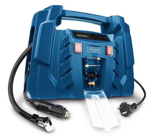 Scheppach - Compresseur portatif Airforce 5 SCHEPPACH 12V/230V + kit accessoires 5 pièces - 5906142901