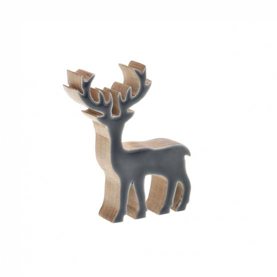 Amadeus - Set de 2 rennes gris 12 cm - Image 3