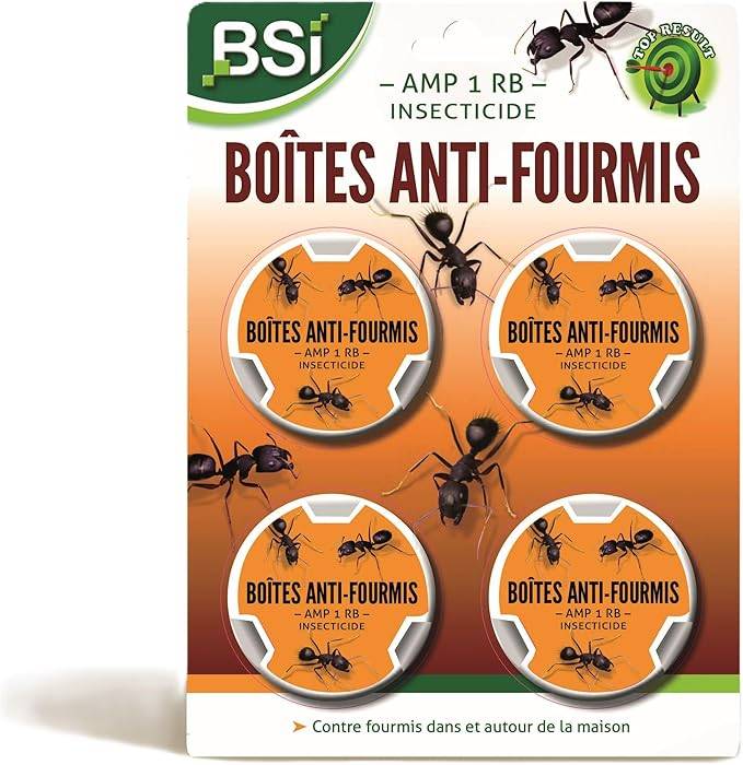 BSI - BSI - 4 Boîtes Anti-Fourmis - Pièges Pour La Maison Et Les Abords - Très Appétant - Image 1