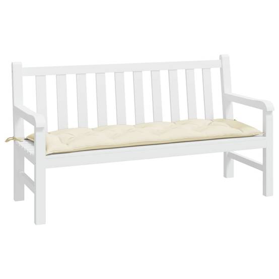 Coussin de banc de jardin crème 150x50x7 cm tissu oxford P116 - Image 3