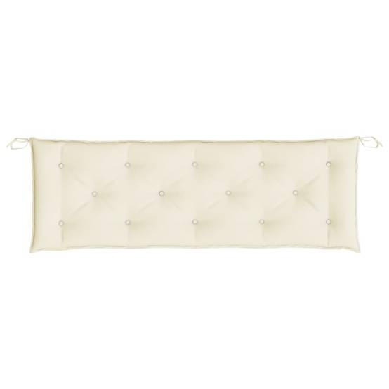 Coussin de banc de jardin crème 150x50x7 cm tissu oxford P116 - Image 4