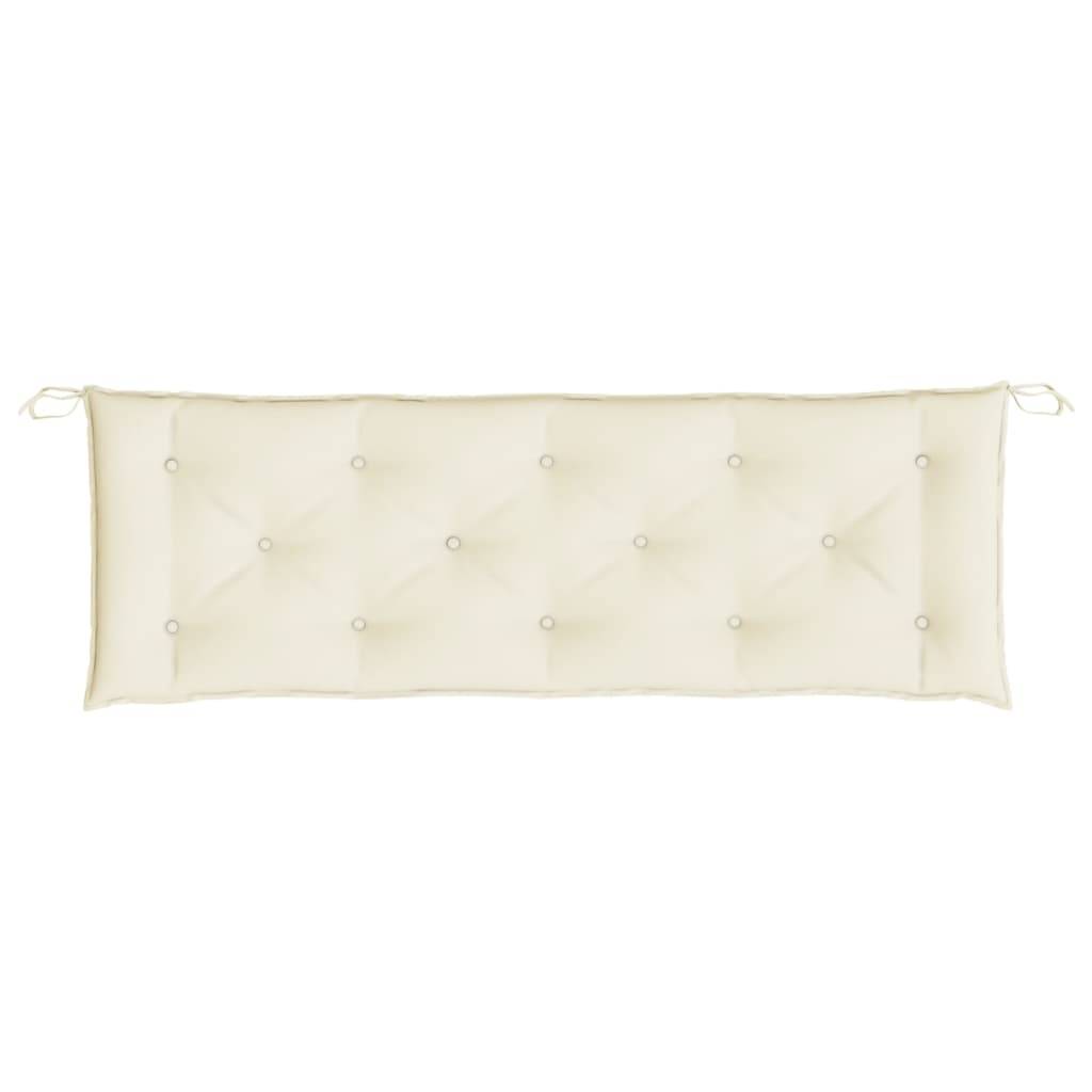 Coussin de banc de jardin crème 150x50x7 cm tissu oxford P116 - Image 4