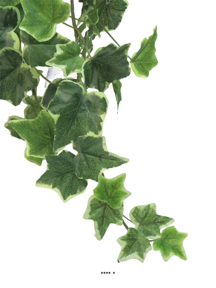 Lierre artificiel en chute L 46 cm 86 feuilles Blanc-vert - BEST - couleur: Blanc-vert - Image 3