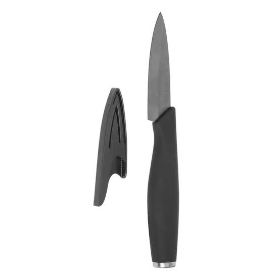 Couteau d'Office & Cache Lame "Cera" 17cm Noir - Image 1