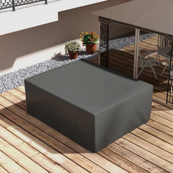 Outsunny - Housse de protection pour table de jardin extérieure 235x190x90cm anti-UV polyéthylène haute résistance gris - Outsunny - Image 5