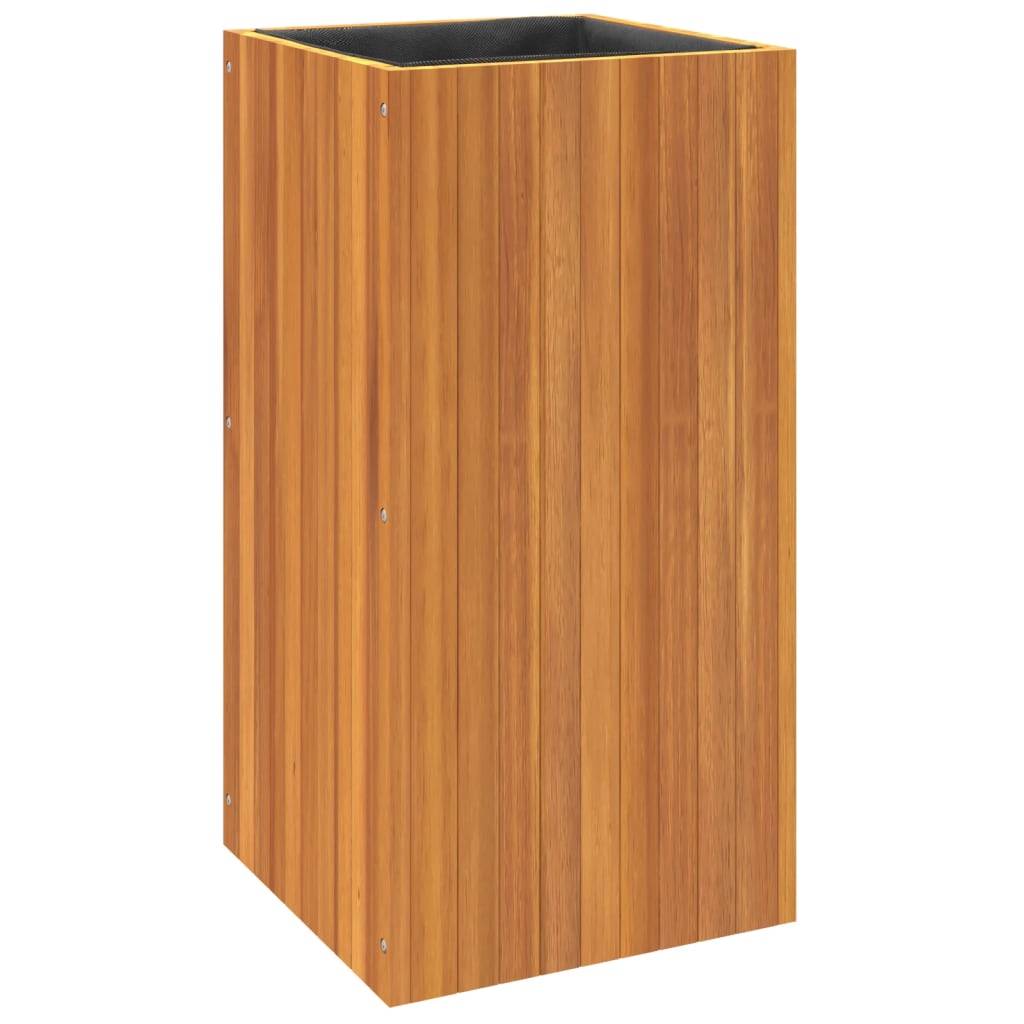 ComfortXL - Jardinière haute bois acacia massif salon patio plantes fleurs brun 45x90cm - ComfortXL Outdoor Living - Image 7