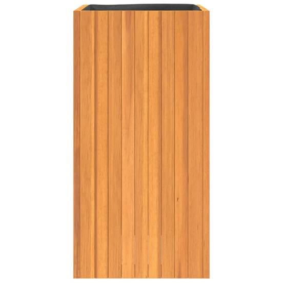ComfortXL - Jardinière haute bois acacia massif salon patio plantes fleurs brun 45x90cm - ComfortXL Outdoor Living - Image 5