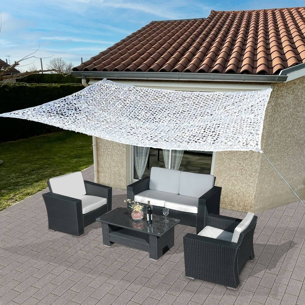Filet d'ombrage / camouflage 2 x 3 Blanc - Image 4