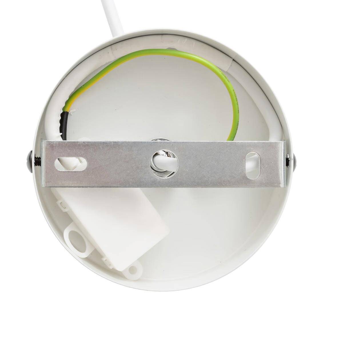 Lampe Suspension en Coton "Tobie" 25cm Blanc - Image 6