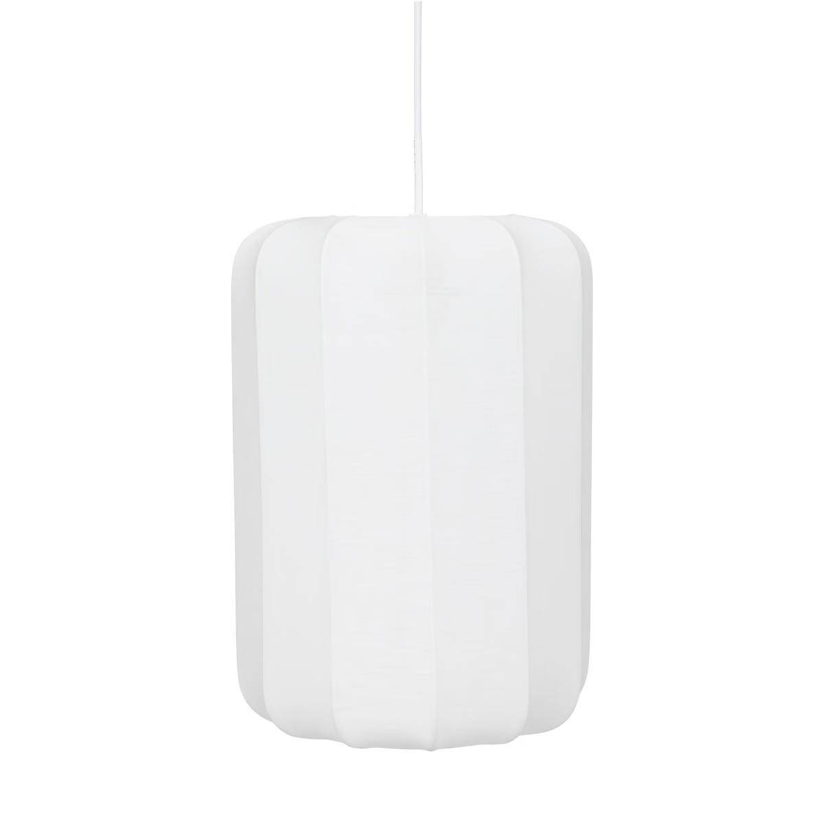 Lampe Suspension en Coton "Tobie" 25cm Blanc - Image 2