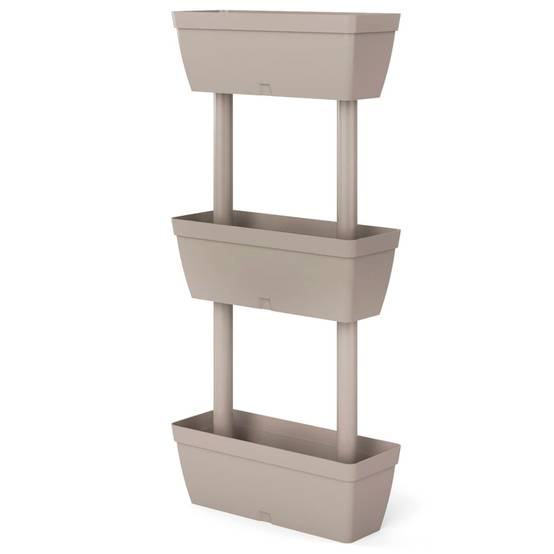 Prolenta Premium - Jardinière caoutchouc taupe 49 x 16 x 100 cm - Prolenta premium p346.3 - Image 3