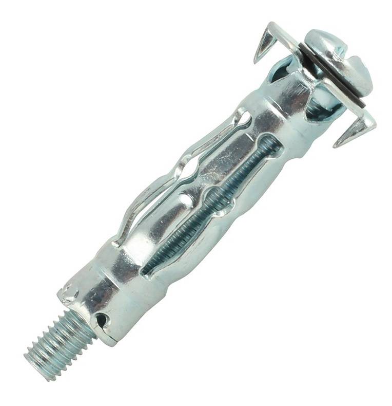 Cheville corps creux acier zingué SPYDER avec vis tête ronde M4X35 (4-9) boîte de 100 - SCELL-IT - 4S-MT - Image 1